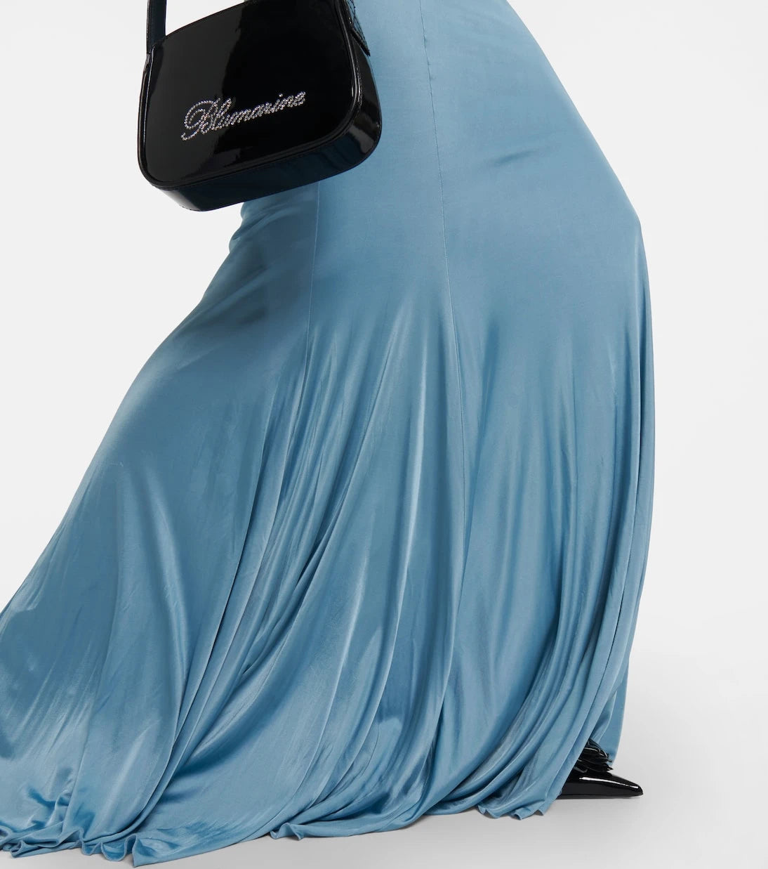 Blumarine - Open-back satin gown