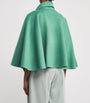 Wolk Morais Green Cashmere Bagatelle Cape