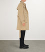 Burberry Yellow Mid-Length Kensington Heritage Trench Coat