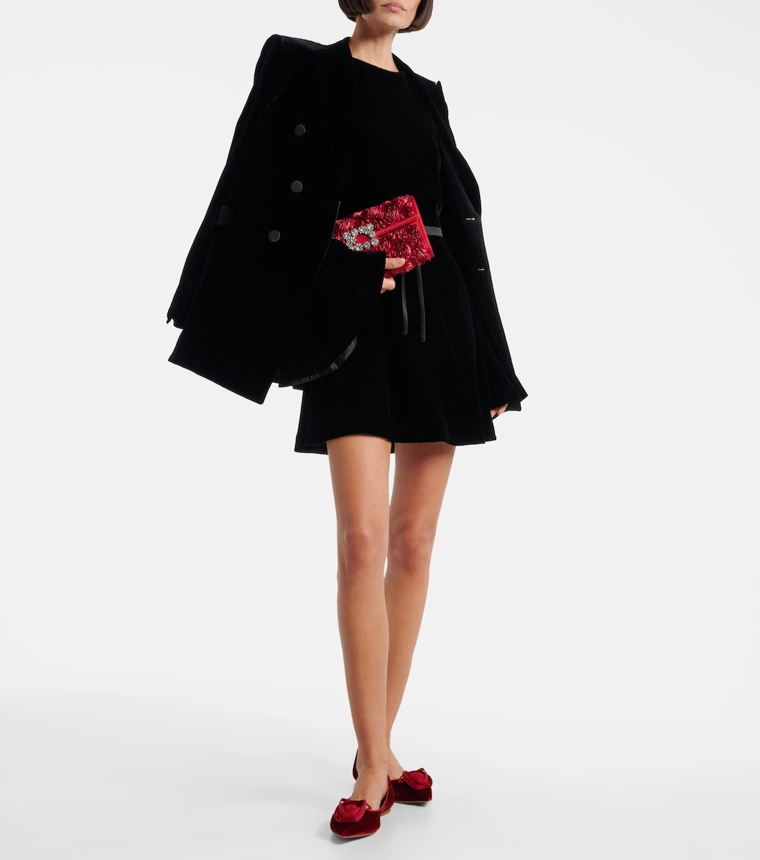 Roger Vivier - Rose Vivier velvet ballet flats