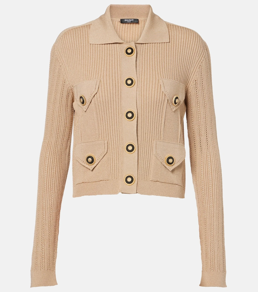 Balmain - Ribbed-knit cardigan