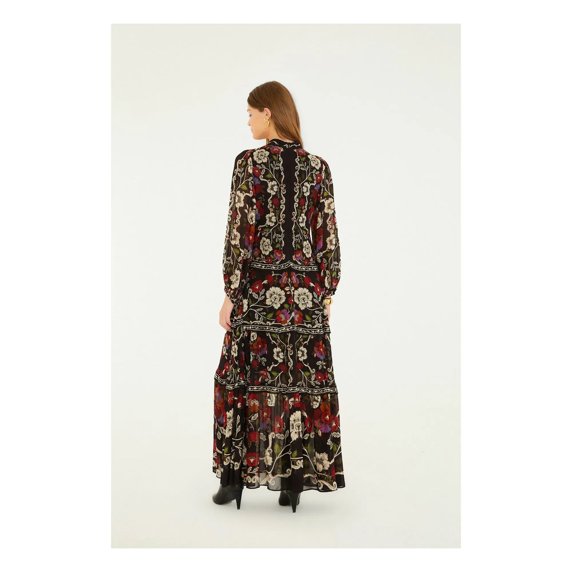 Farm Rio - Rococo Flowers dress | Black