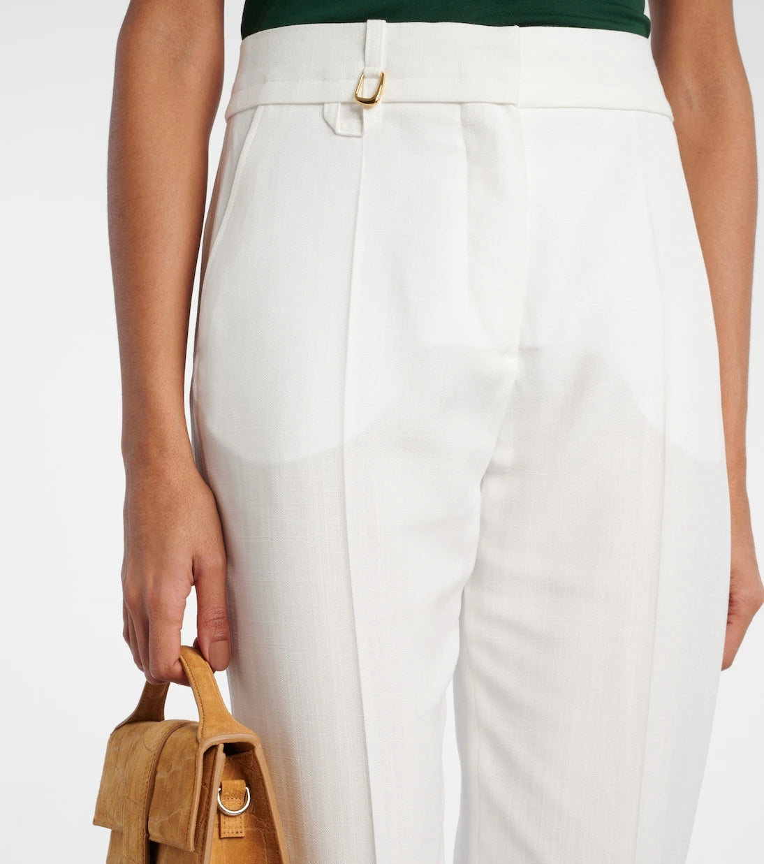 Jacquemus - Tibau high-rise canvas slim pants