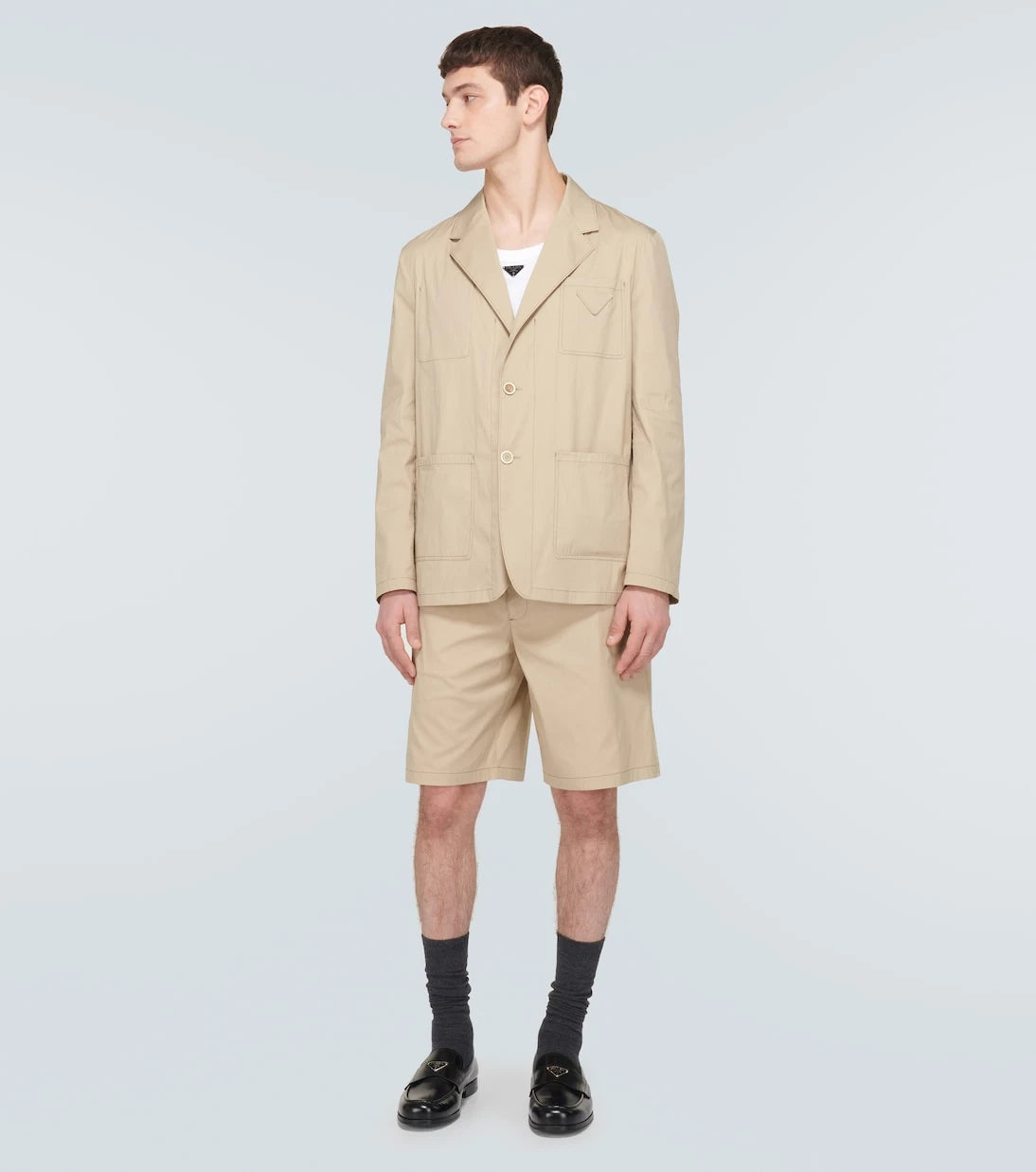 Prada - Brushed leather loafers