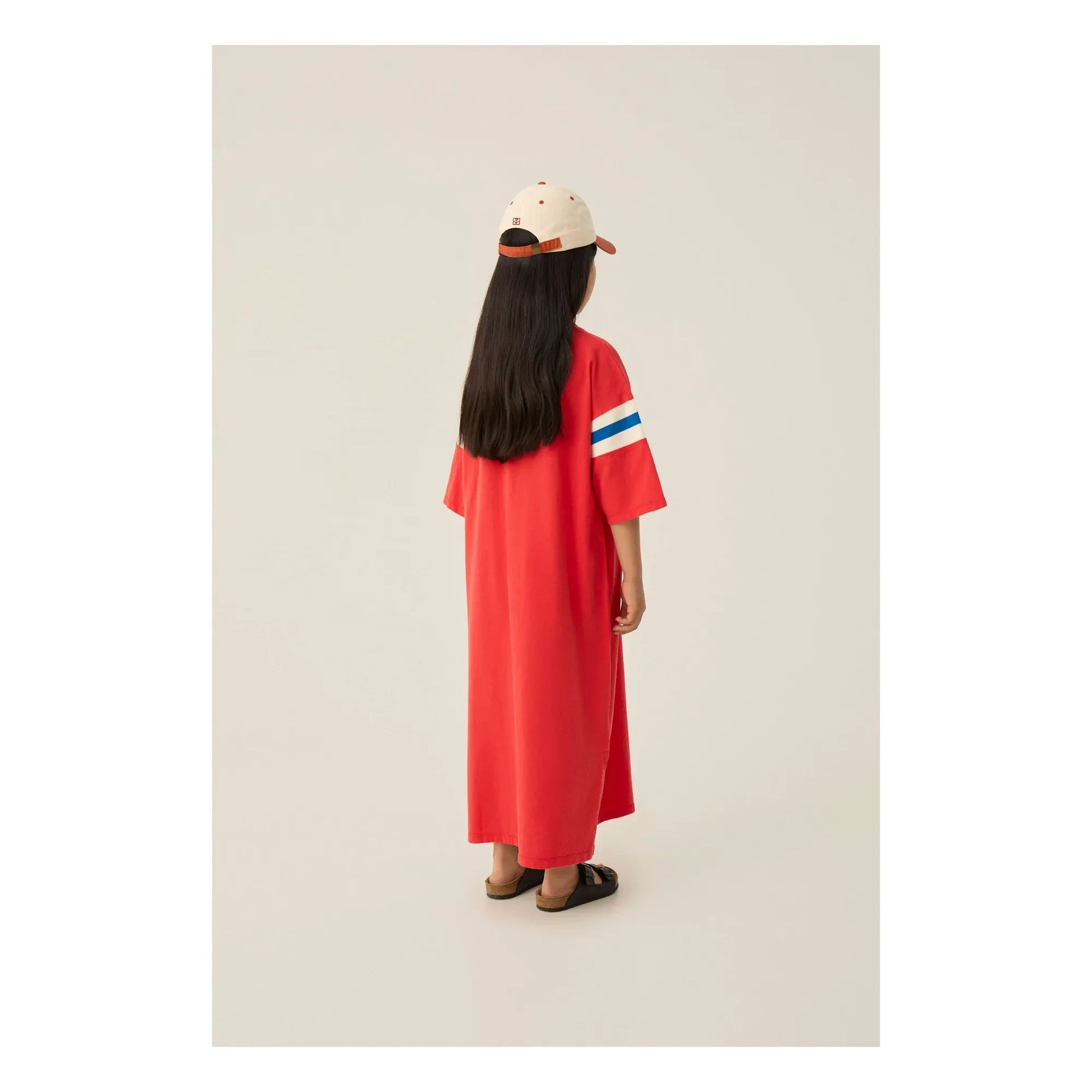 The Campamento - Oversize Constrasted Stripes Dress | Red