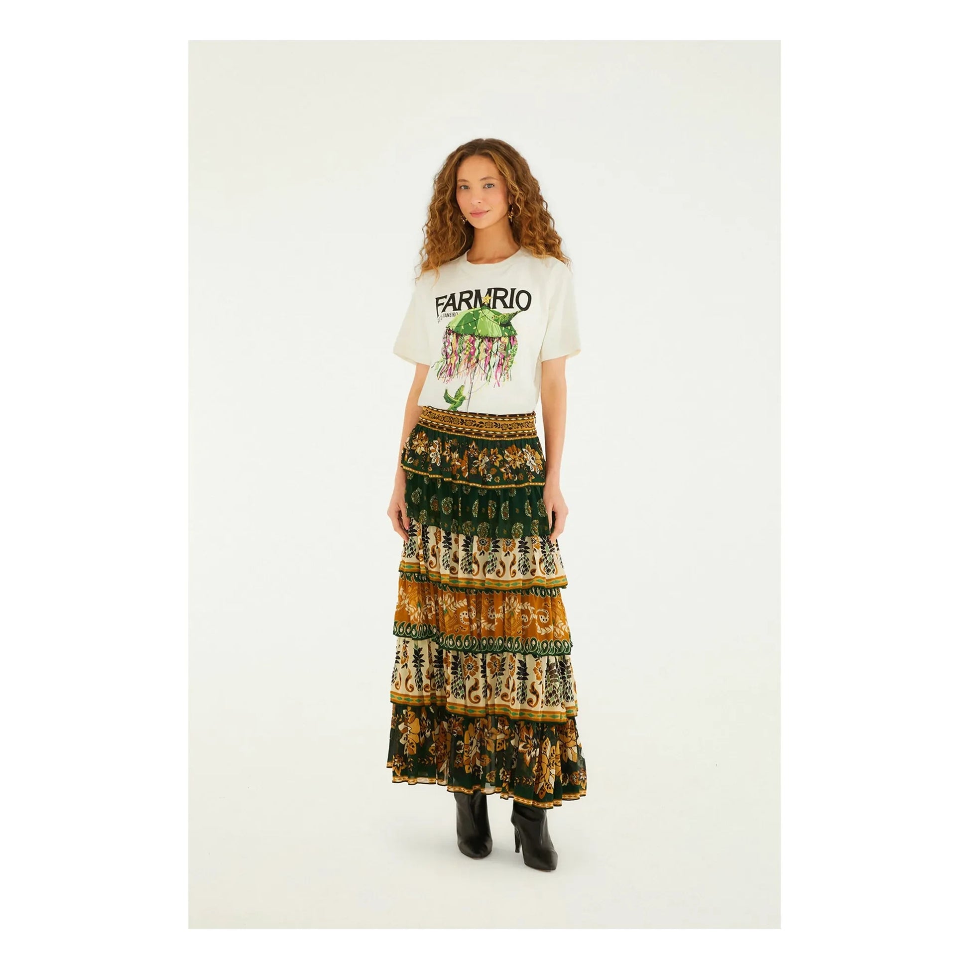 Farm Rio - Xmas Kinis T-shirt | Ecru