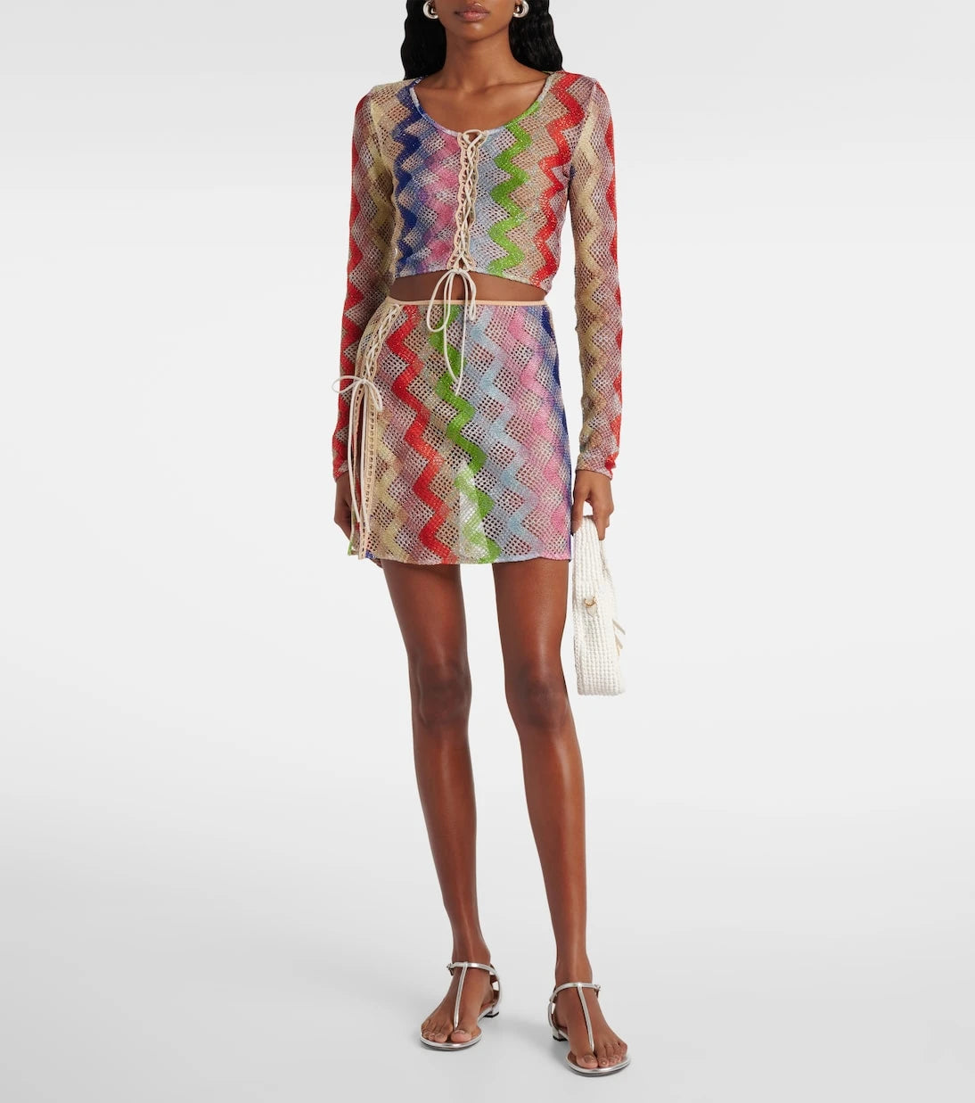 Missoni - Zigzag crochet miniskirt