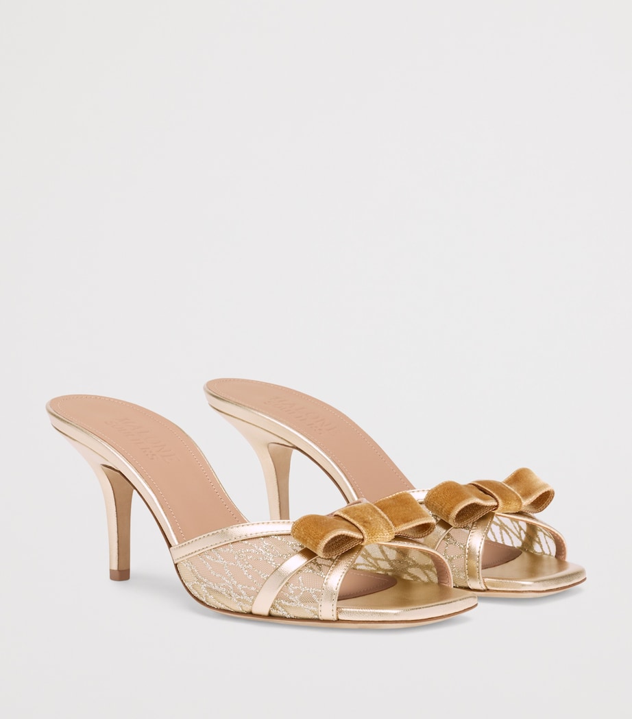 Glittered Perla Heeled Sandals 70