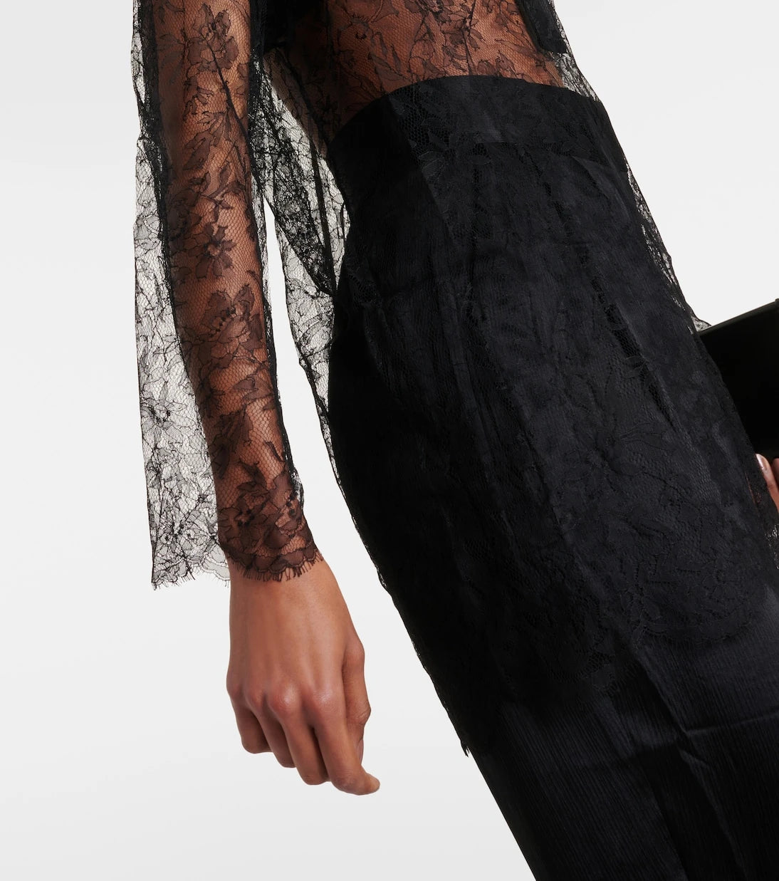 Tove - Lucie floral lace silk top