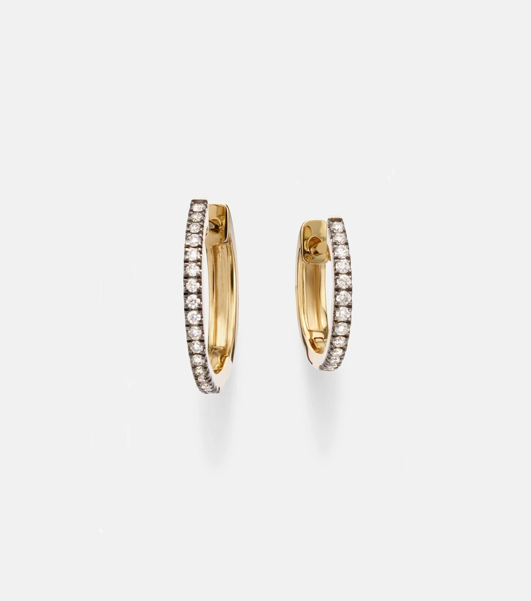 Stone and Strand - Come Closer 10kt gold huggie earrings