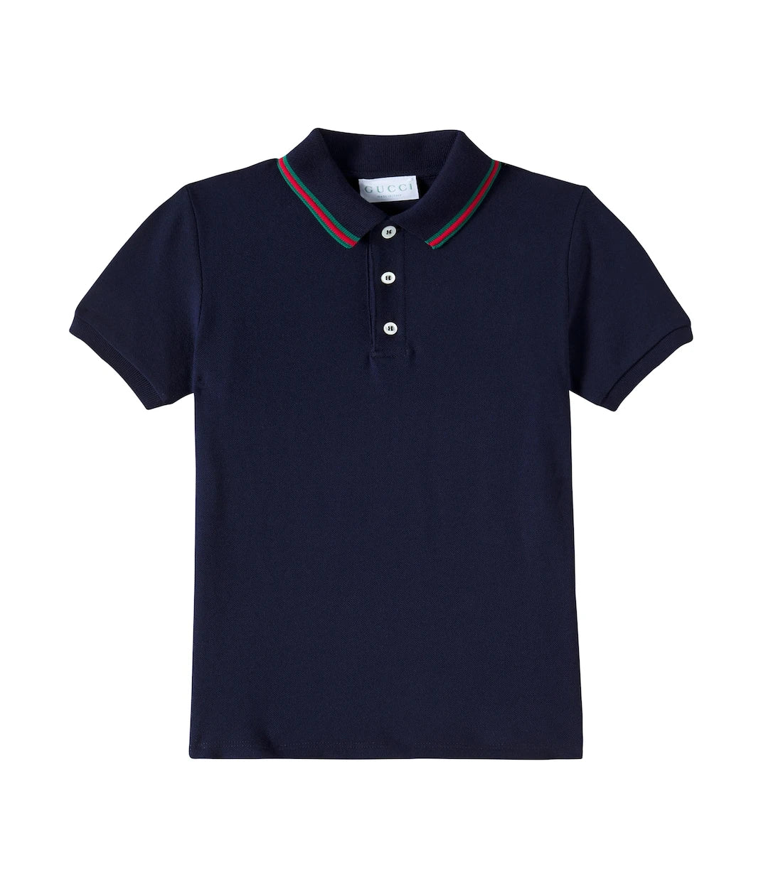 Gucci Kids - Web cotton-blend piquet polo shirt