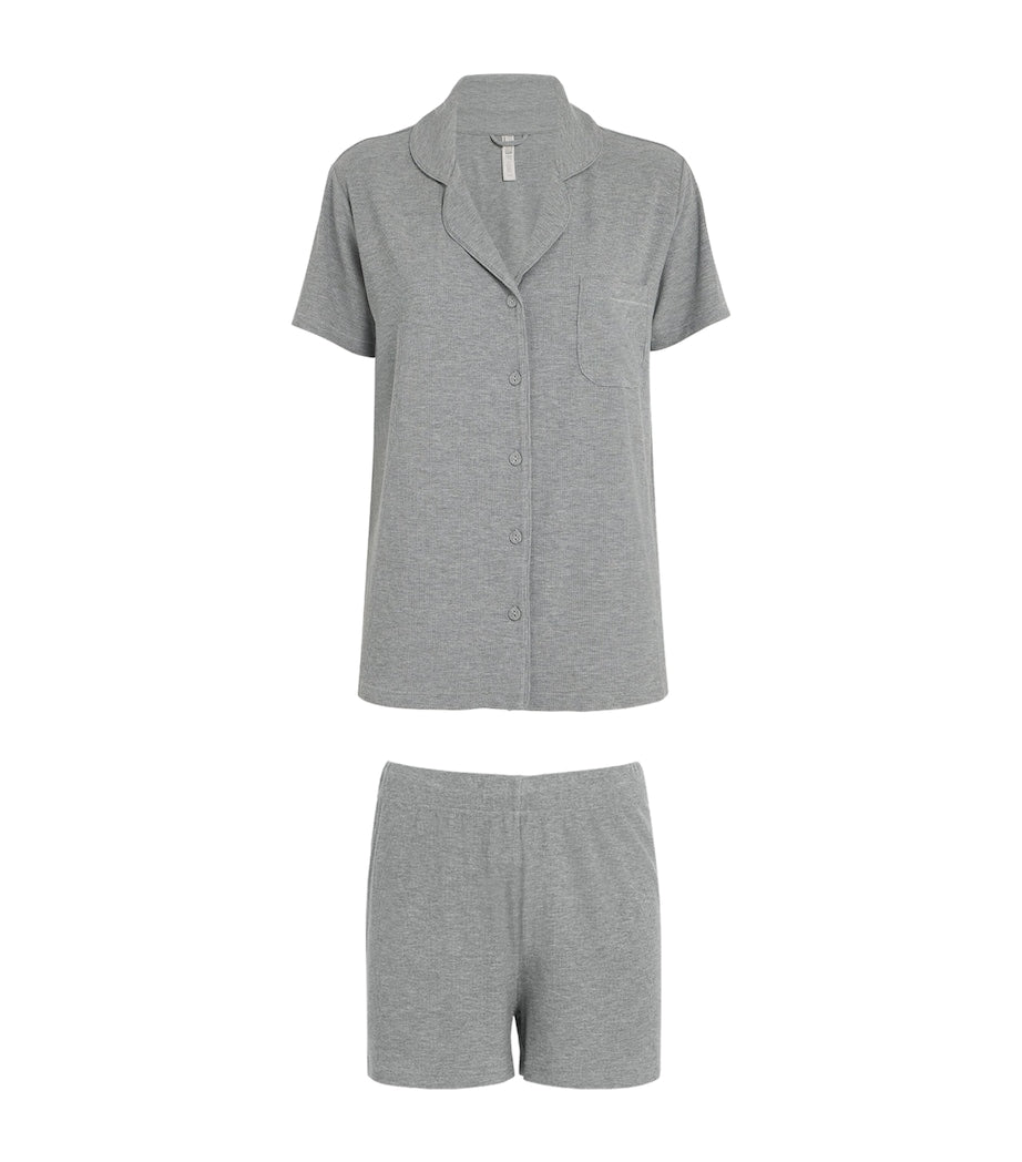 Skims Grey Soft Lounge Short Pyjamas