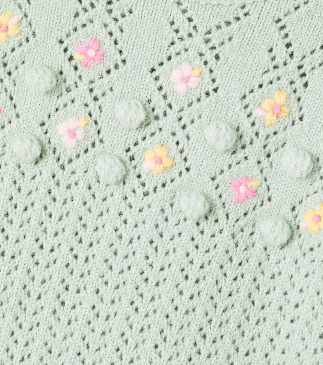 Louise Misha - Vakita embroidered open-knit sweater