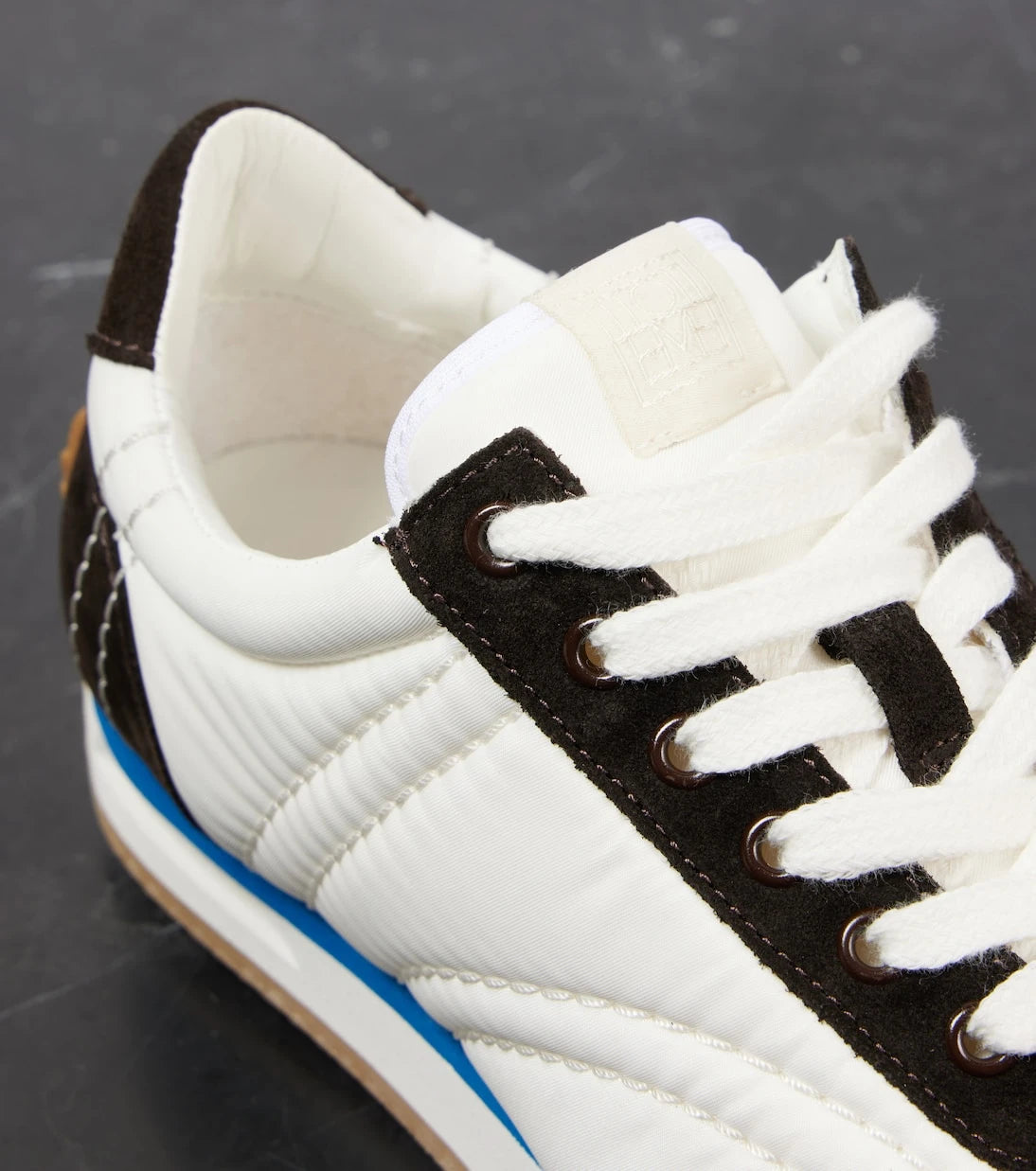 Toteme - Suede-trimmed sneakers