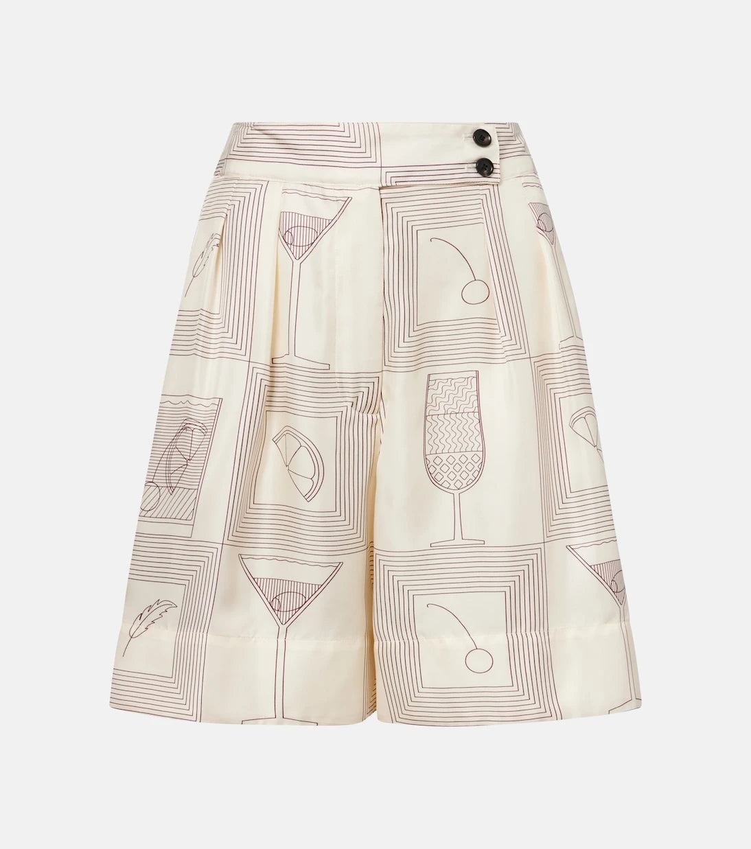 Loro Piana - Dorin printed silk twill Bermuda shorts