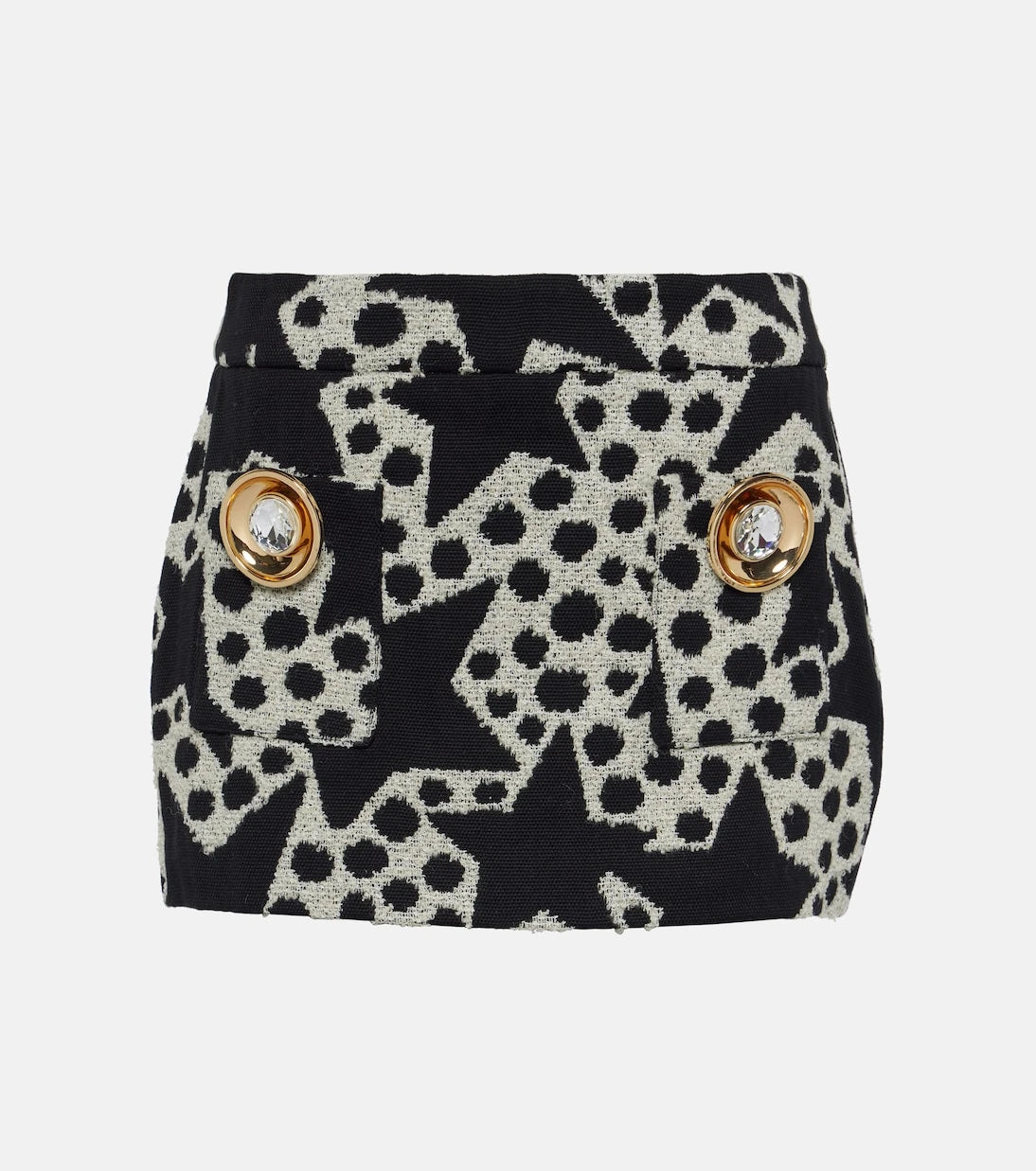 Area - Embellished jacquard miniskirt