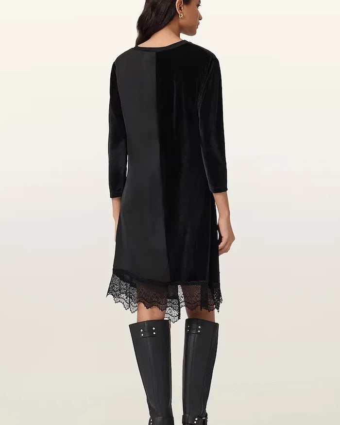 AllSaints Kadife Elbise