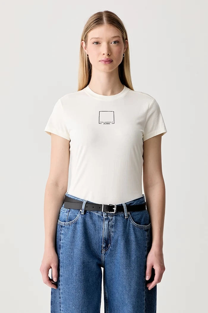 Karl Lagerfeld Jeans kadın pamuklu tişört