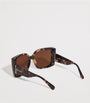 Brown Acetate Tortoiseshell Oversized Square Sunglasses