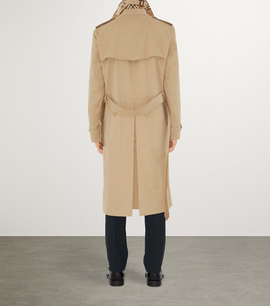 Burberry Yellow Long Kensington Heritage Trench Coat