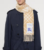 Burberry Beige Cashmere Check Scarf