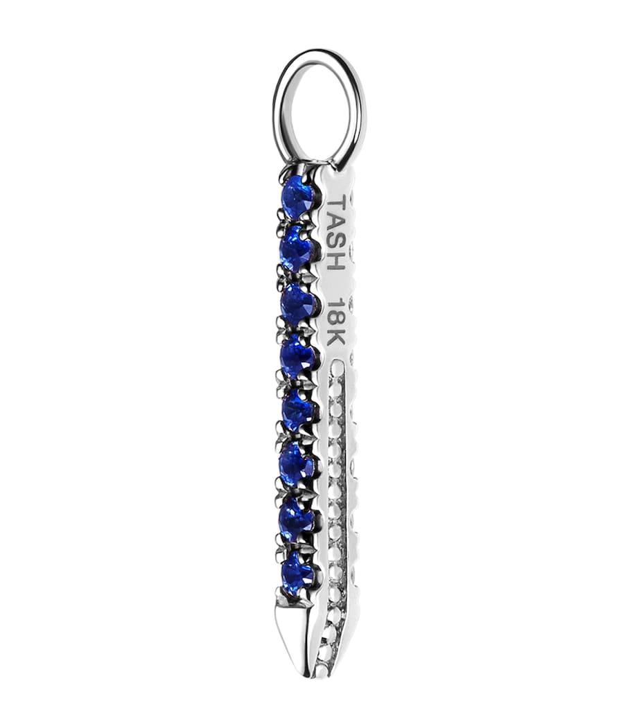 Diamond and Sapphire Eternity Bar Charm (11mm)