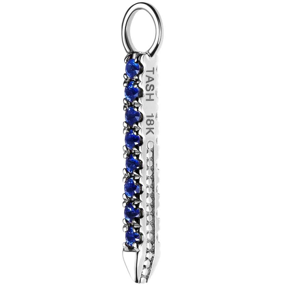 Diamond and Sapphire Eternity Bar Charm (11mm)