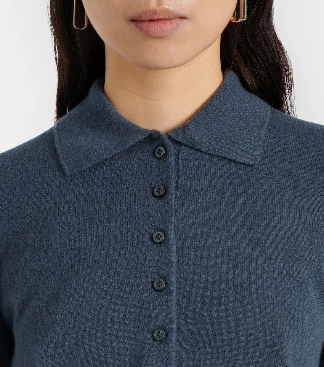 Vince - Cashmere and silk polo sweater