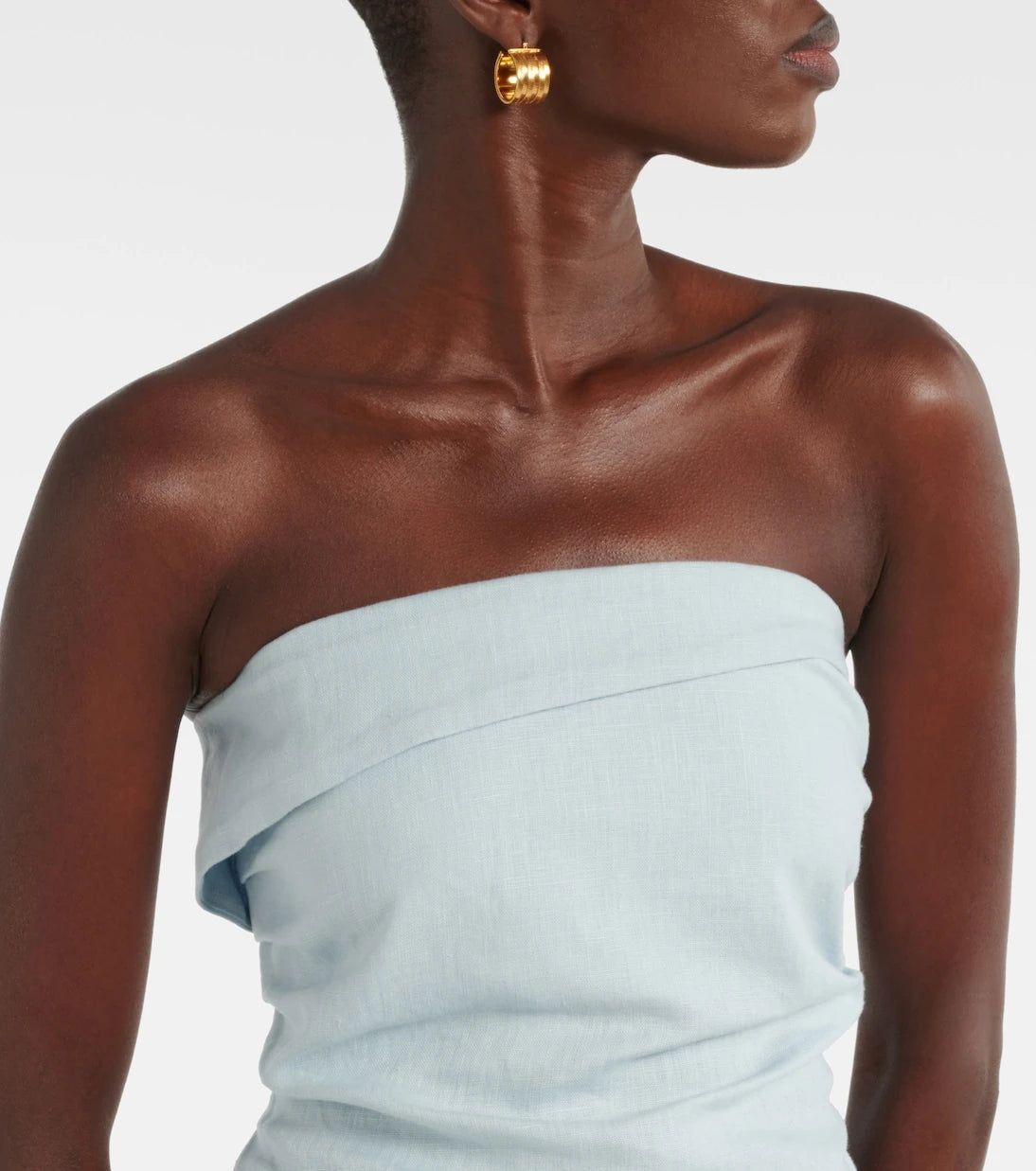 Faithfull - Boe Tunic strapless linen top
