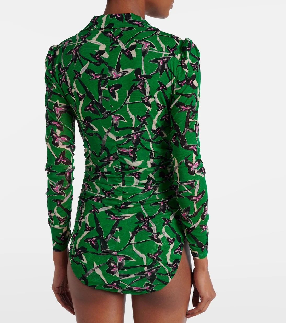 Diane von Furstenberg - Giorgi printed mesh bodysuit