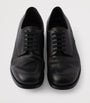 Leather Antiqued Derby Shoes
