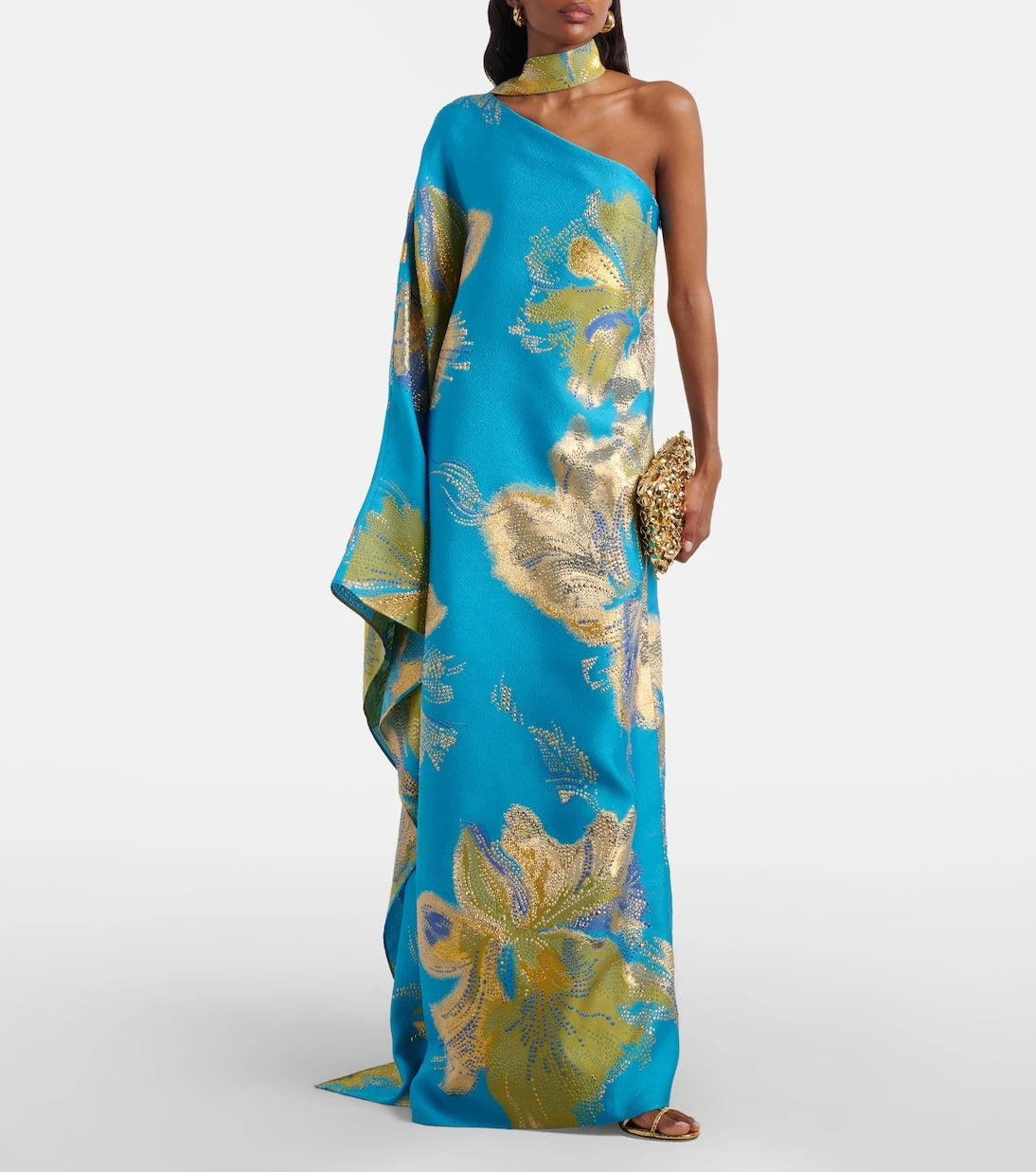 Taller Marmo - Hardison Bloom floral satin kaftan