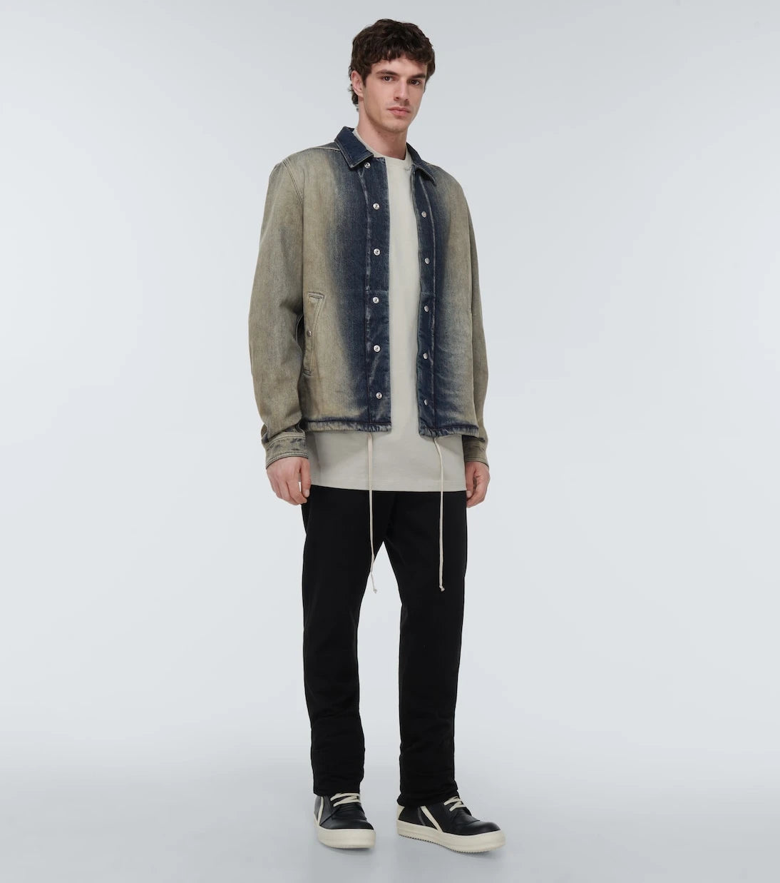Rick Owens - DRKSHDW faded denim shirt jacket