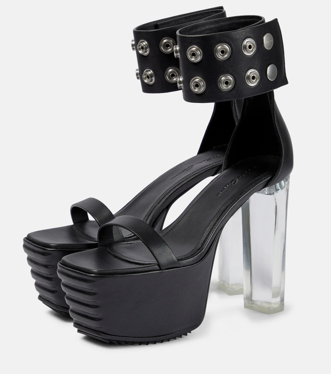 ريك أوينز - صندل بلاتفورم جلد "مينيمال غريل"