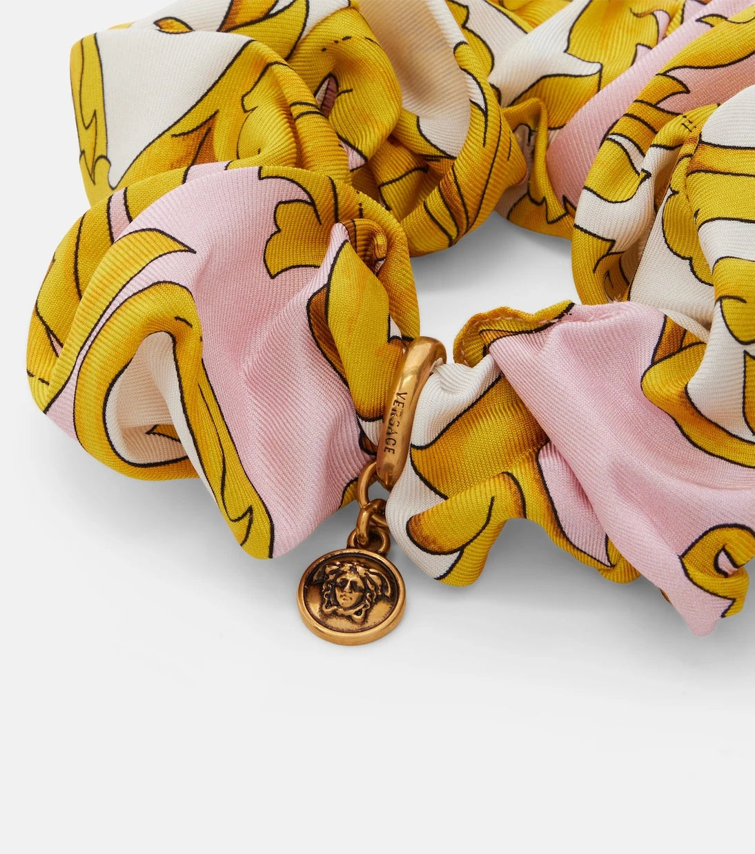 Versace - Medusa printed silk scrunchie