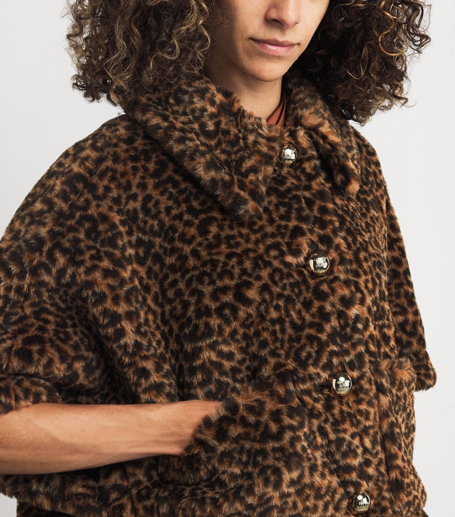 Beige Alpaca-Wool-Silk Cape Bolero