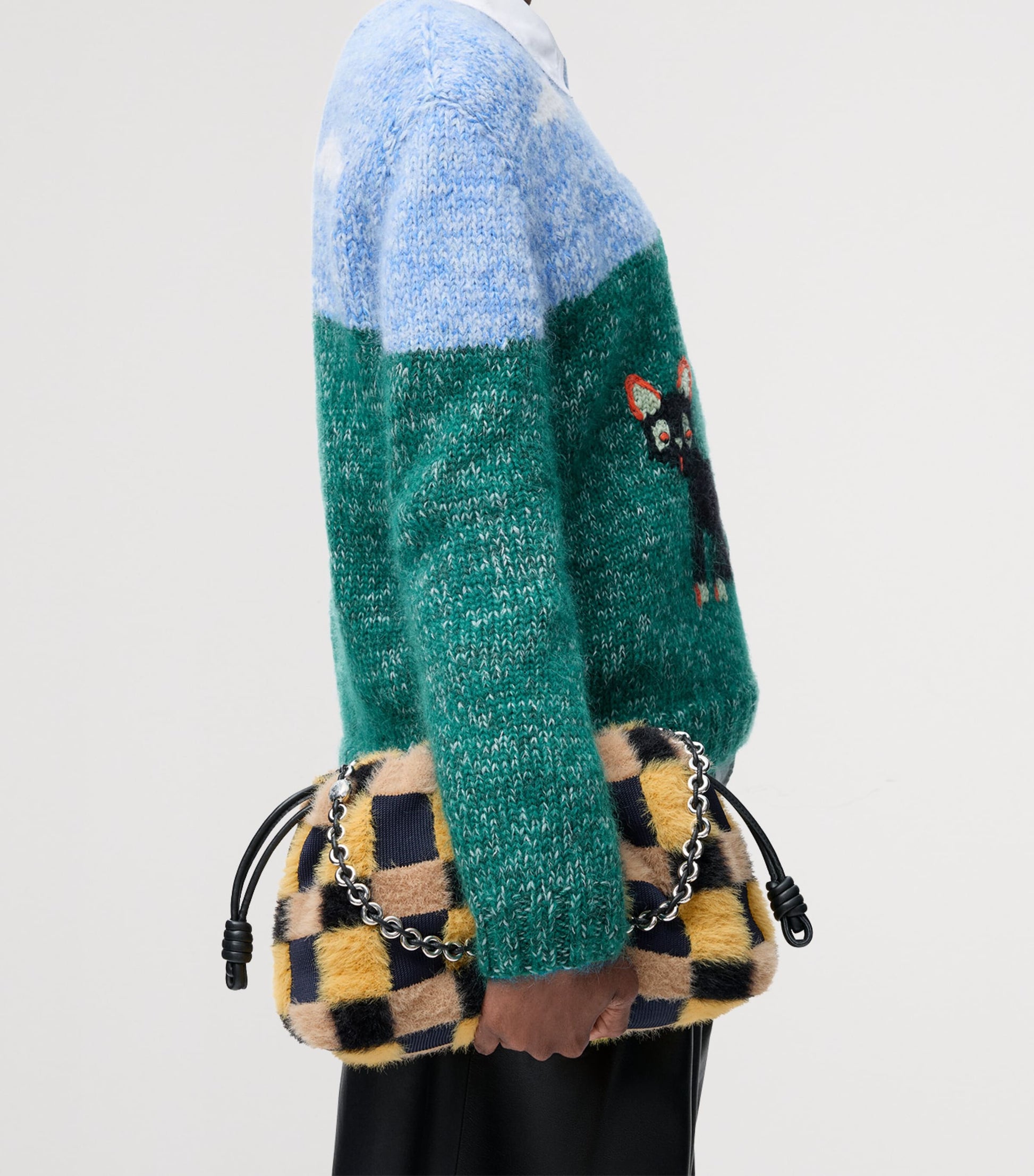 Medium Check Flamenco Shoulder Bag