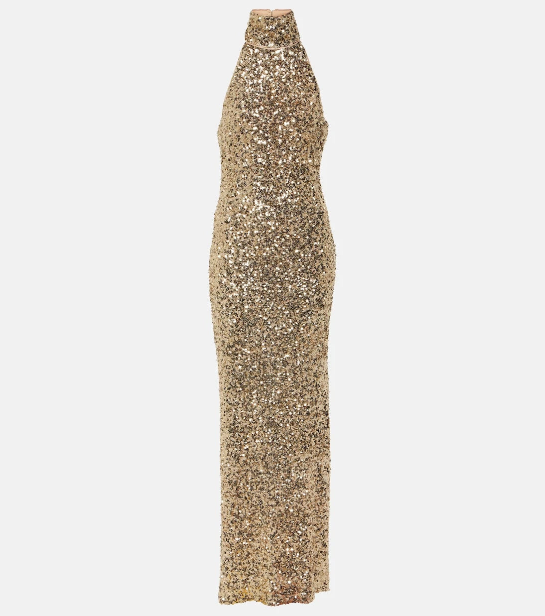 Rotate - Sequined halterneck gown