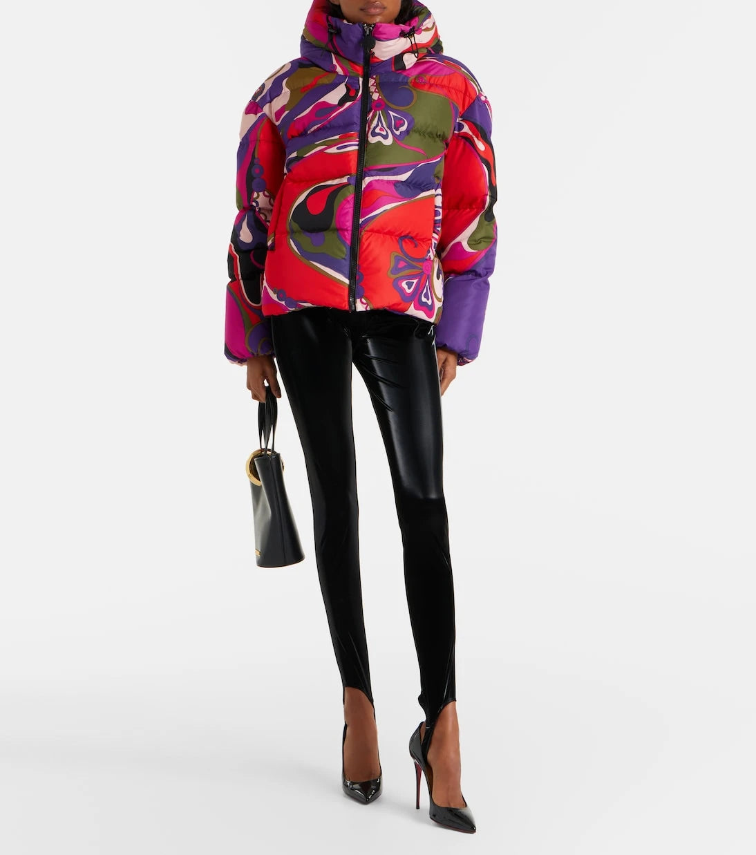 Pucci - Orchidee puffer jacket