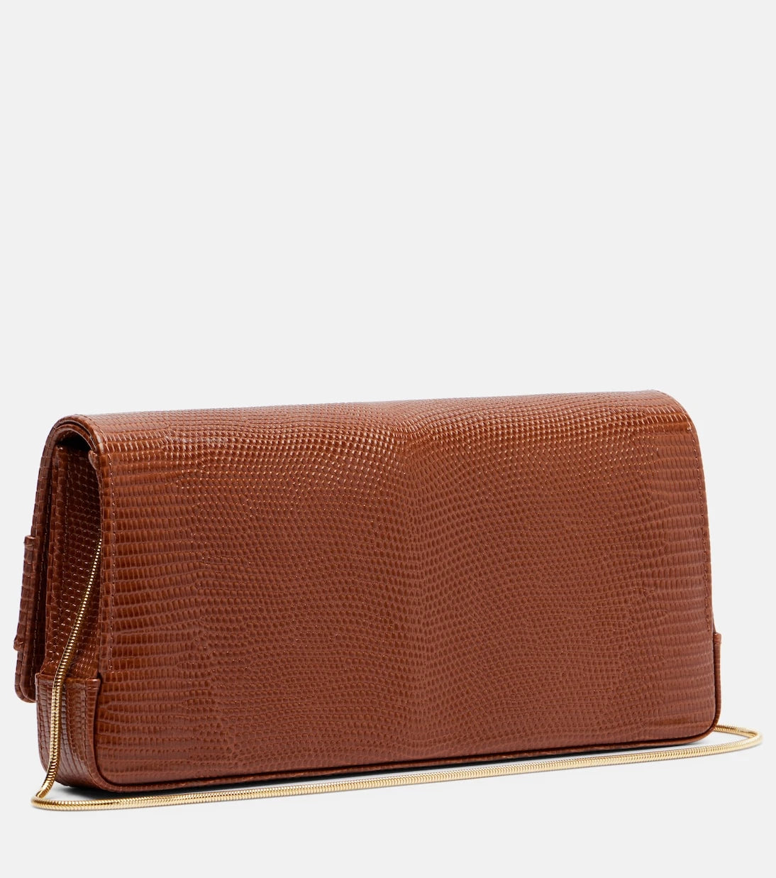 Manolo Blahnik - Maygot snake-effect leather clutch