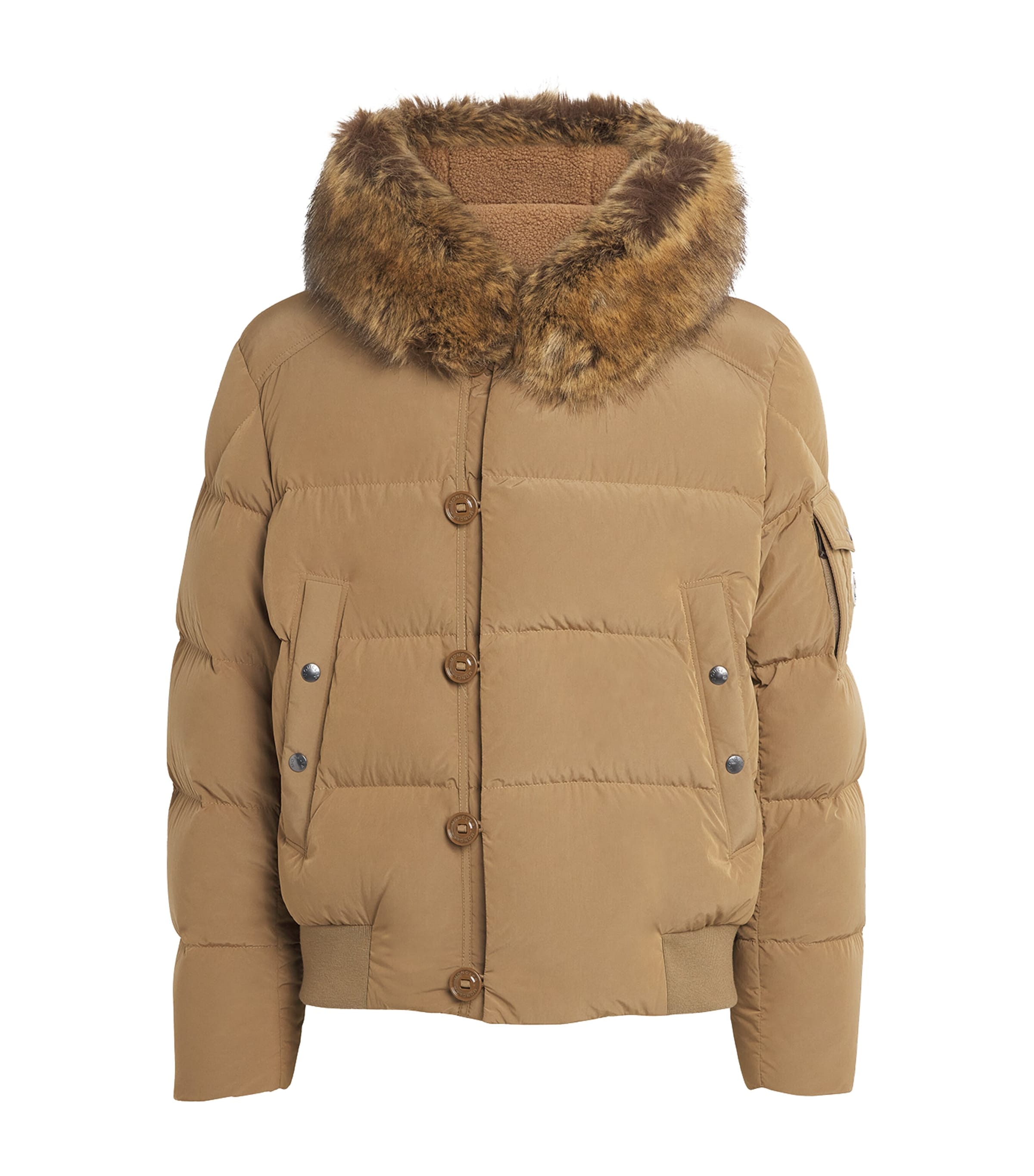 Moncler Beige Down Luynes Puffer Jacket