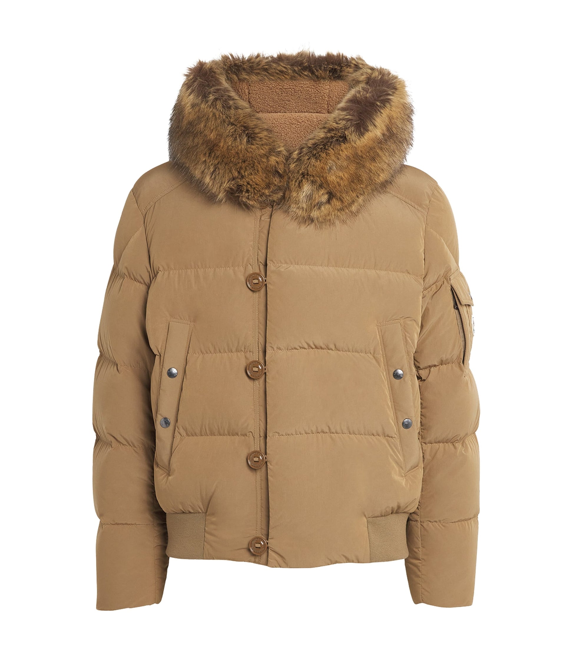 Moncler Beige Down Luynes Puffer Jacket