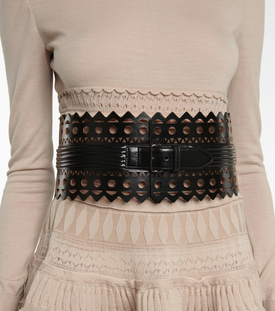 Alaïa - Leather corset belt
