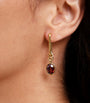 Yellow Gold and Garnet Mythology Earring Drops
