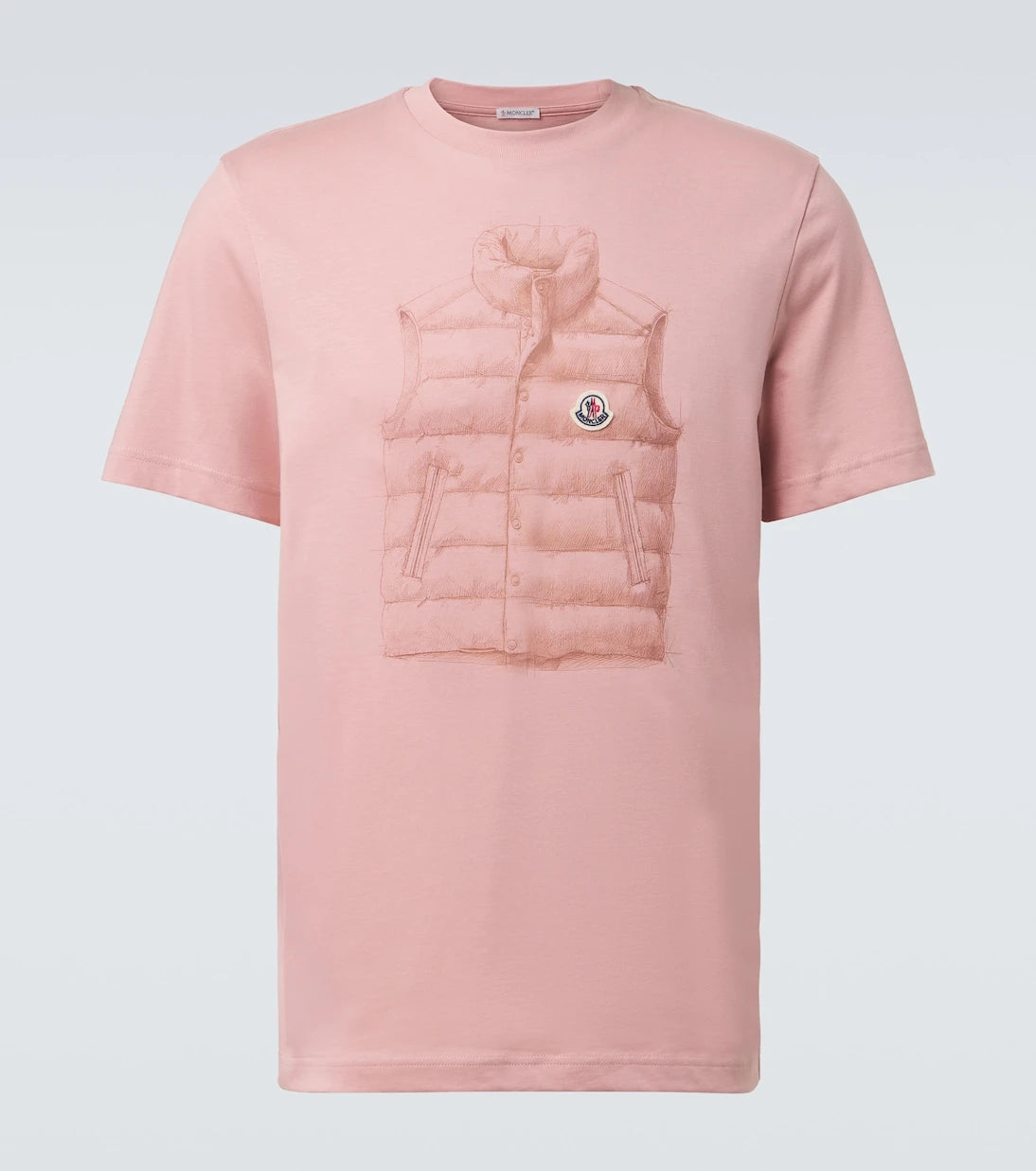 Moncler - Printed cotton jersey T-shirt