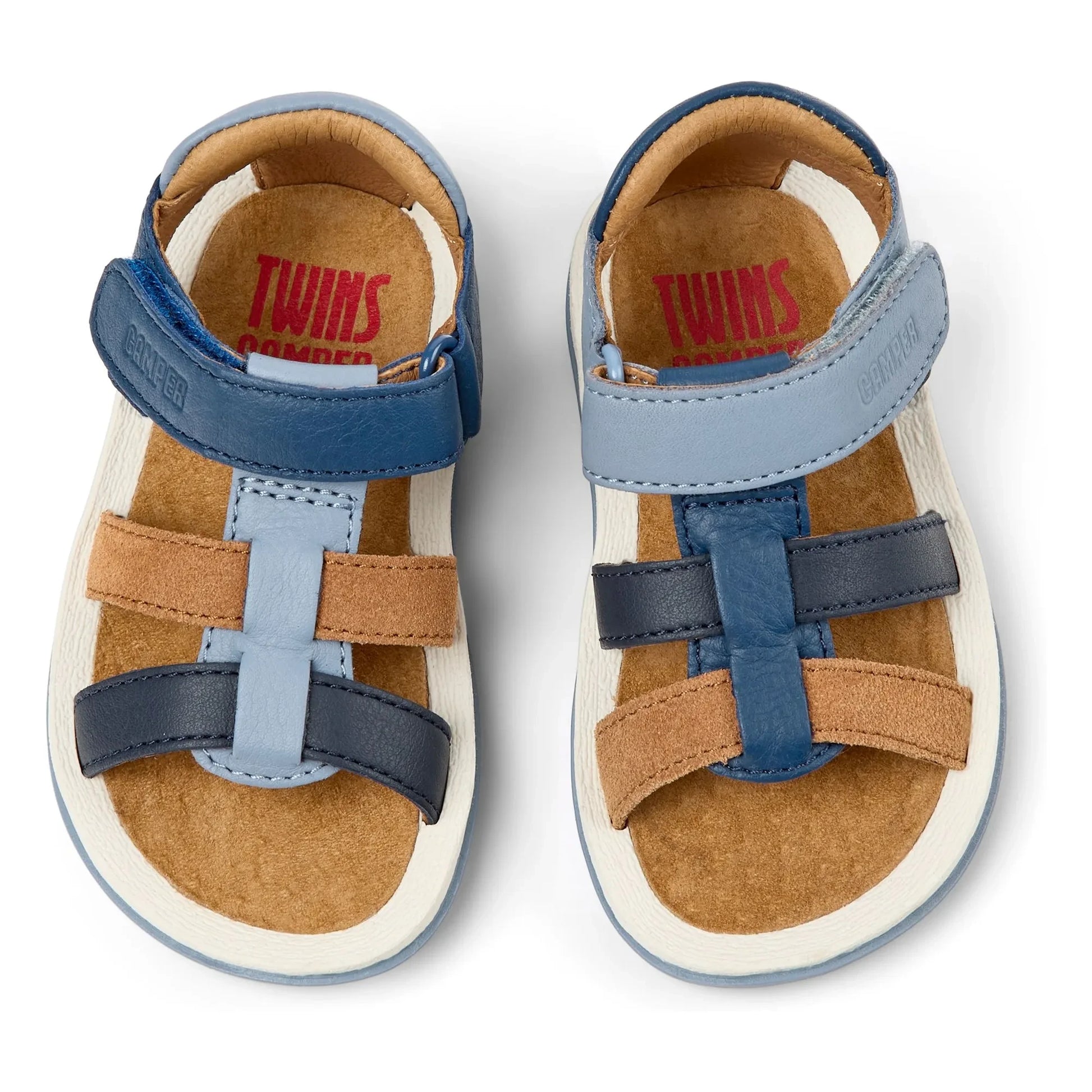 Camper - Bicho Colorblock Baby Sandals | Blue