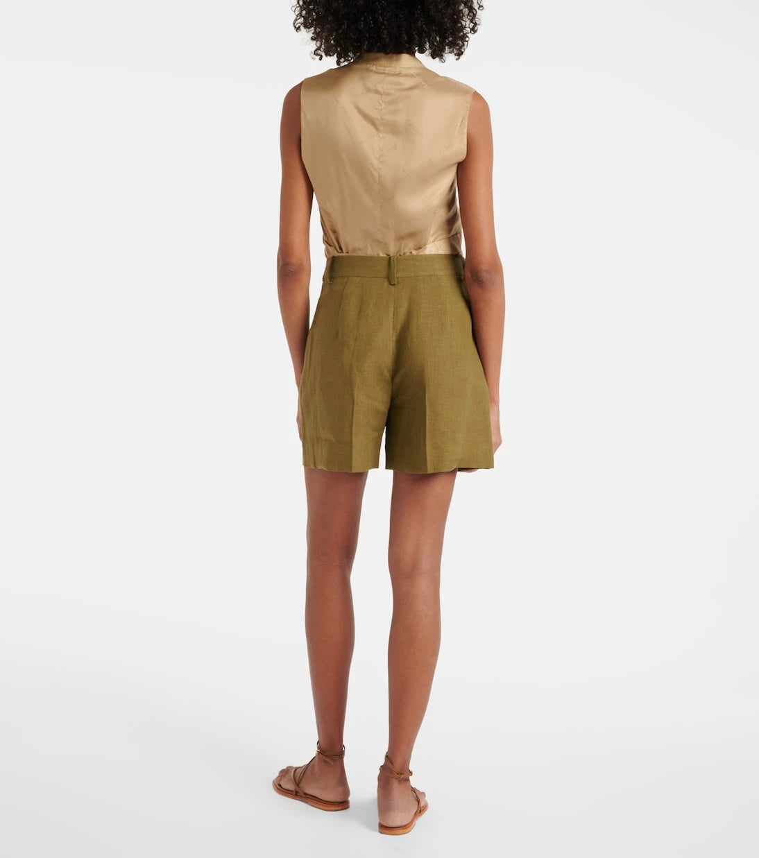 Ralph Lauren Collection - Tracy pleated linen shorts