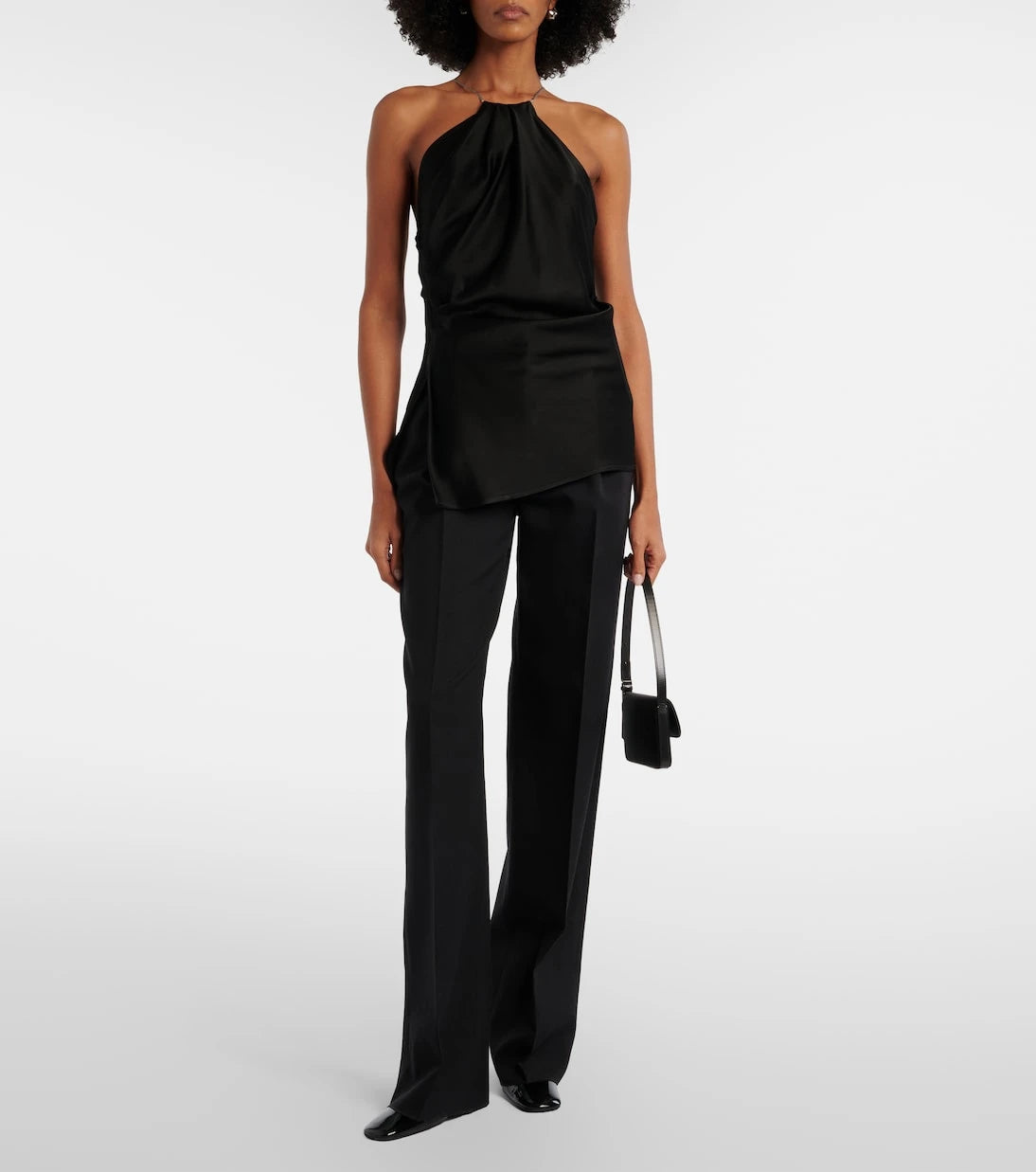Victoria Beckham - Drapeli saten üst