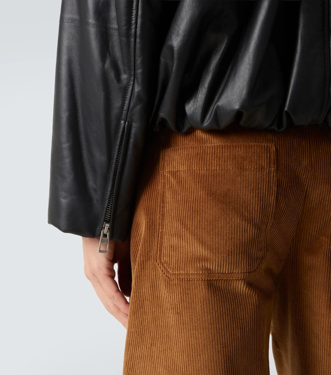 Loewe - Balloon leather biker jacket