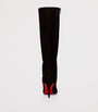 Christian Louboutin Brown Miss Z Botta Suede Knee-High Boots 80